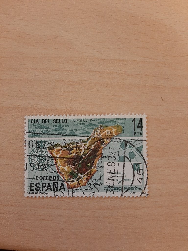 Spanje Canarische eilanden, Verzenden, Gestempeld