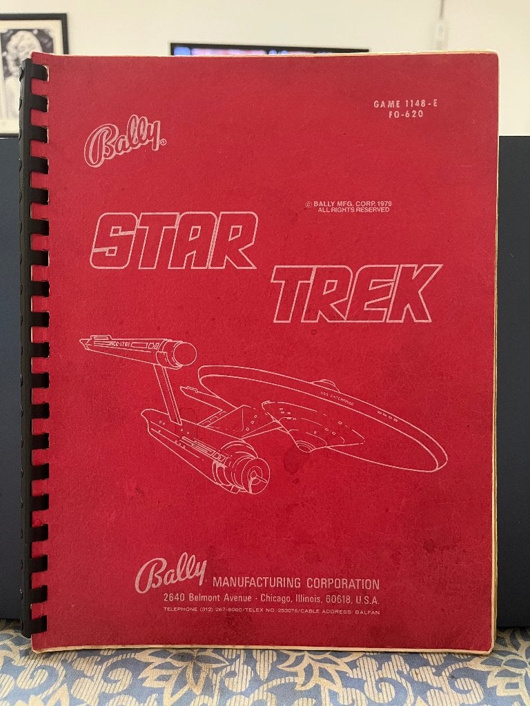 Bally - StarTrek manual, Verzamelen, Ophalen, Gebruikt, Overige soorten, Bally