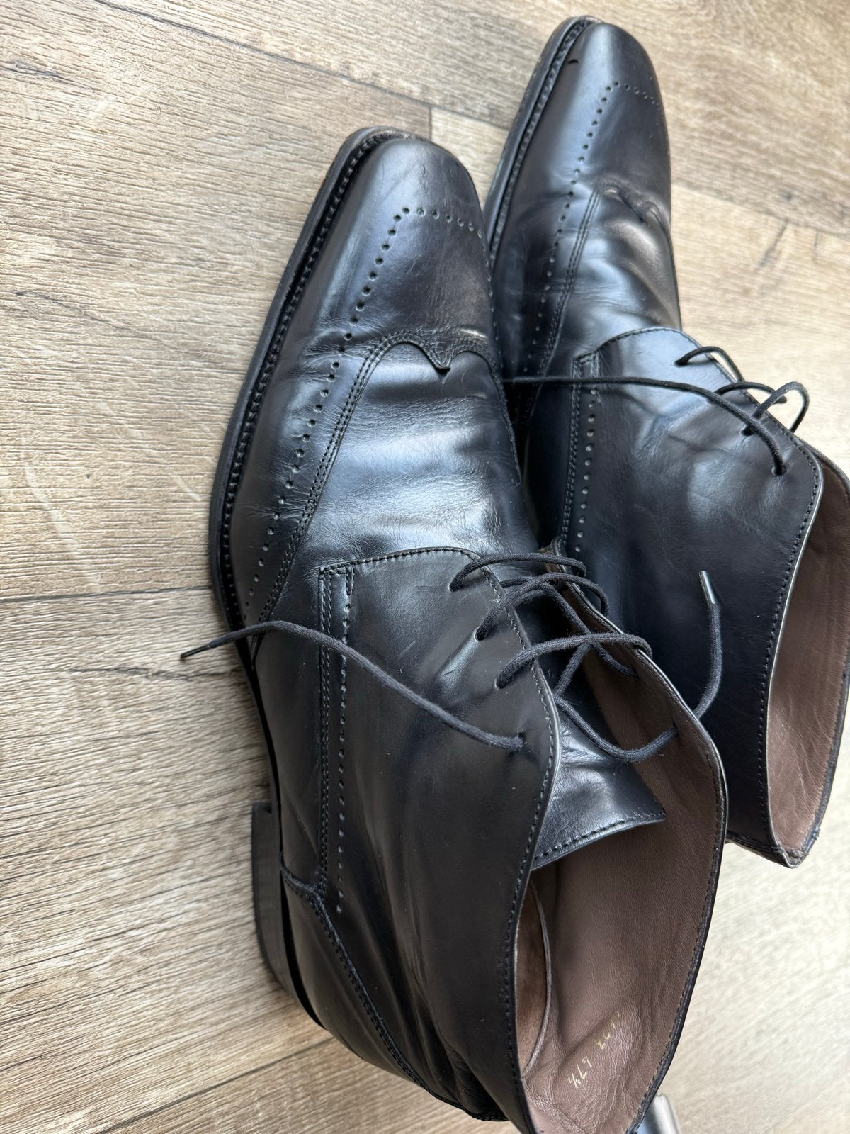 Nette zwarte heren schoenen - Di Stilo, Kleding | Heren, Schoenen, Ophalen of Verzenden, Gedragen, Zwart, Veterschoenen