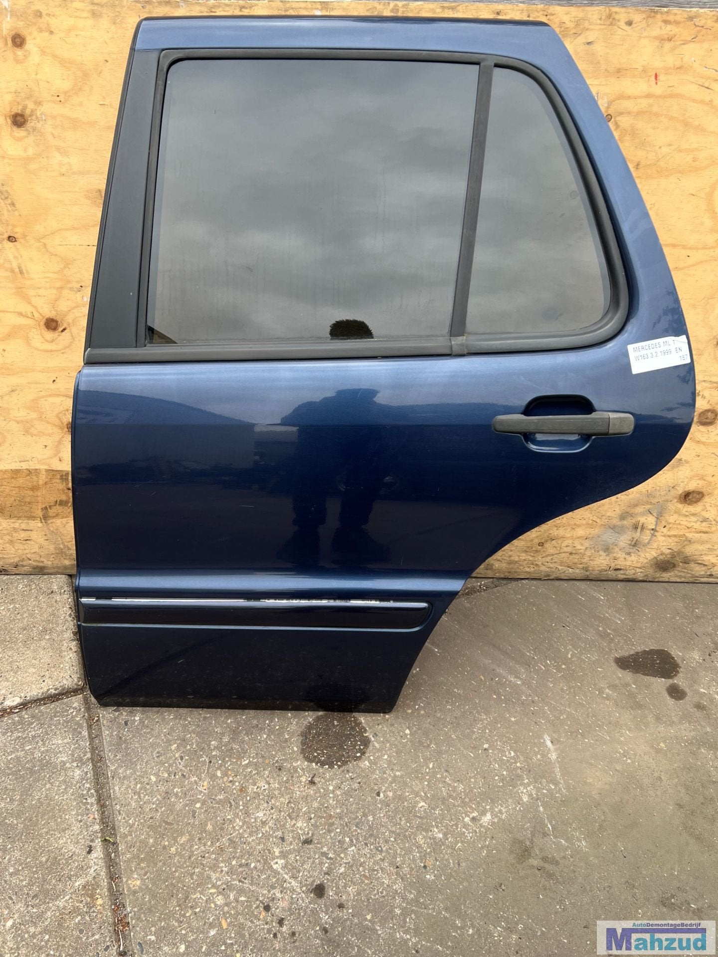MERCEDES ML W163 BLAUW Links achter deur portier 1998-2004, Auto-onderdelen, Gebruikt, Mercedes-Benz AG, Deur, Mercedes-Benz