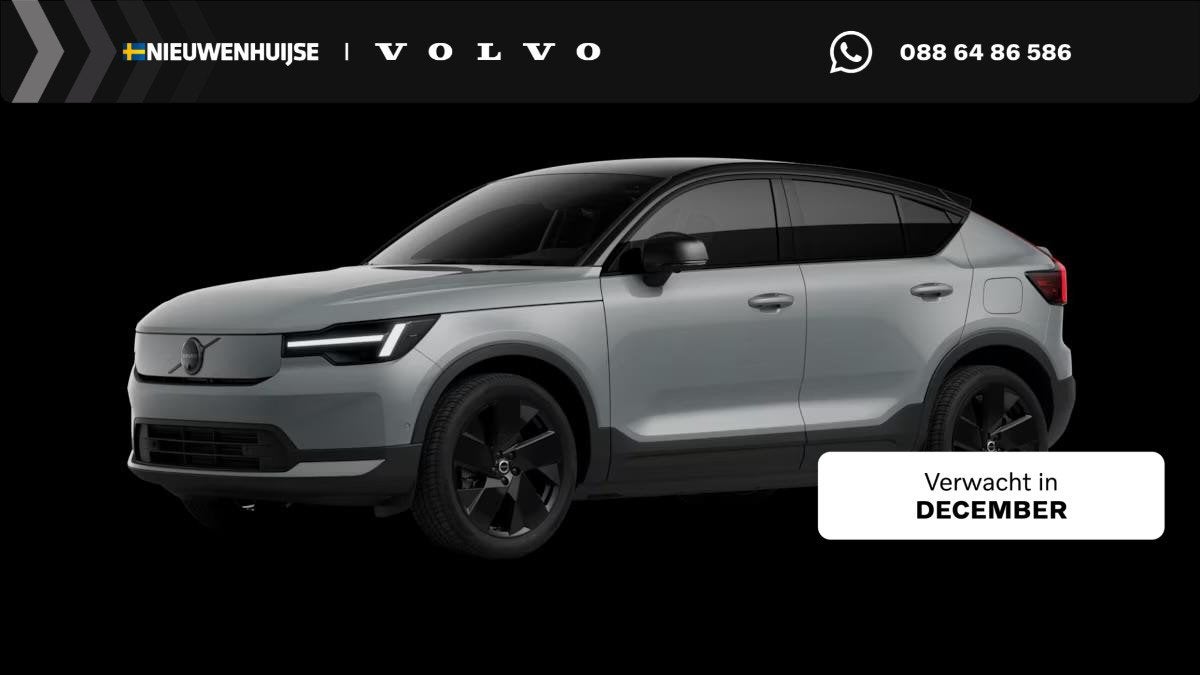 Volvo EC40 P5 Long Range Ultra Black Edition Europa 82 kWh |, Auto's, Automaat, 12 maanden, Achterwielaandrijving, 82 kWh