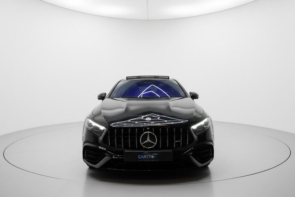 Mercedes-Benz A-klasse AMG 45 S 4MATIC+ PANO BURM HUD, Auto's, Mercedes-Benz, Automaat, Gebruikt, 4 cilinders, Zwart