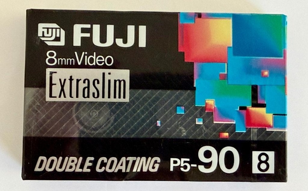 Nieuwe Fuji 8mm Video Extraslim P5-90 Video8 Cassette, Overige merken, Band, Disc of Geheugen, Nieuw, Overige soorten