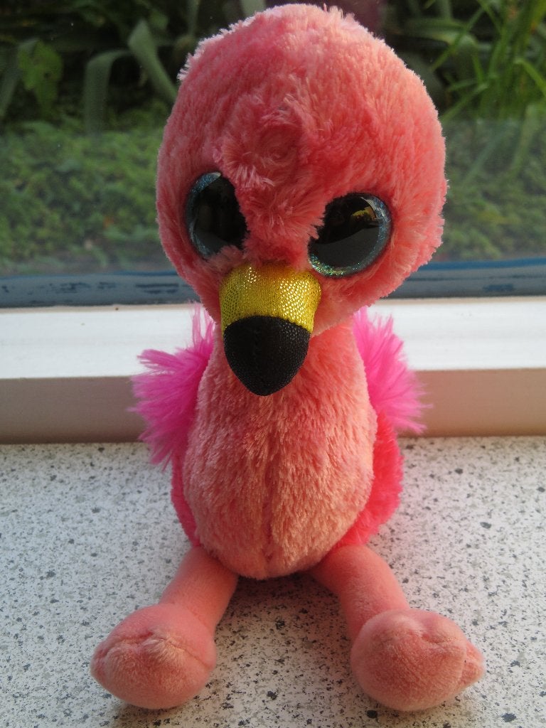 Flamingo Gilda merk TY Beanie  uit 2016, Overige typen, Wasbaar, Ophalen of Verzenden, Zo goed als nieuw