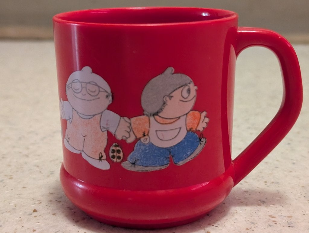 Drinkbeker Mainzelmännchen, Verzamelen, Ophalen of Verzenden, Gebruikt