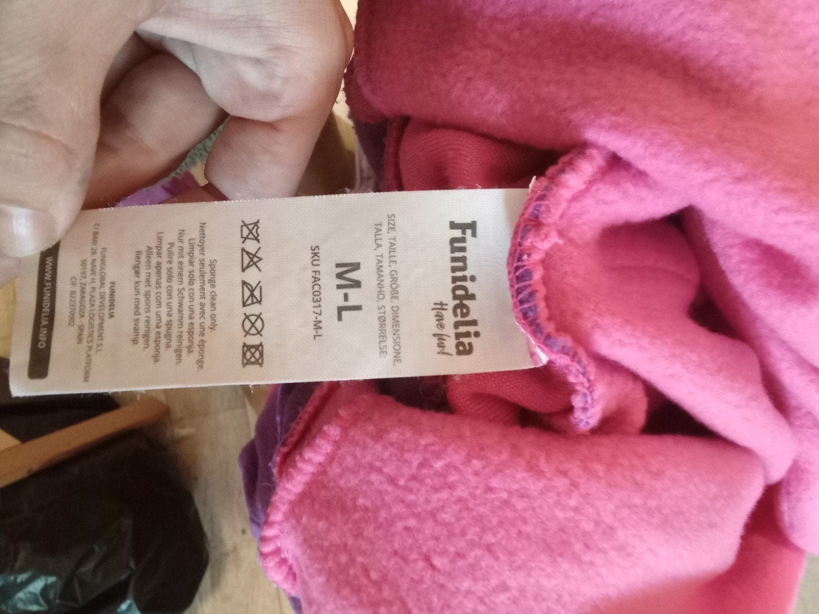 Disney onesie kat Alice in Wonderland maat M/L paars roze, Disney, Ophalen of Verzenden, Nieuw, Maat 38/40 (M)