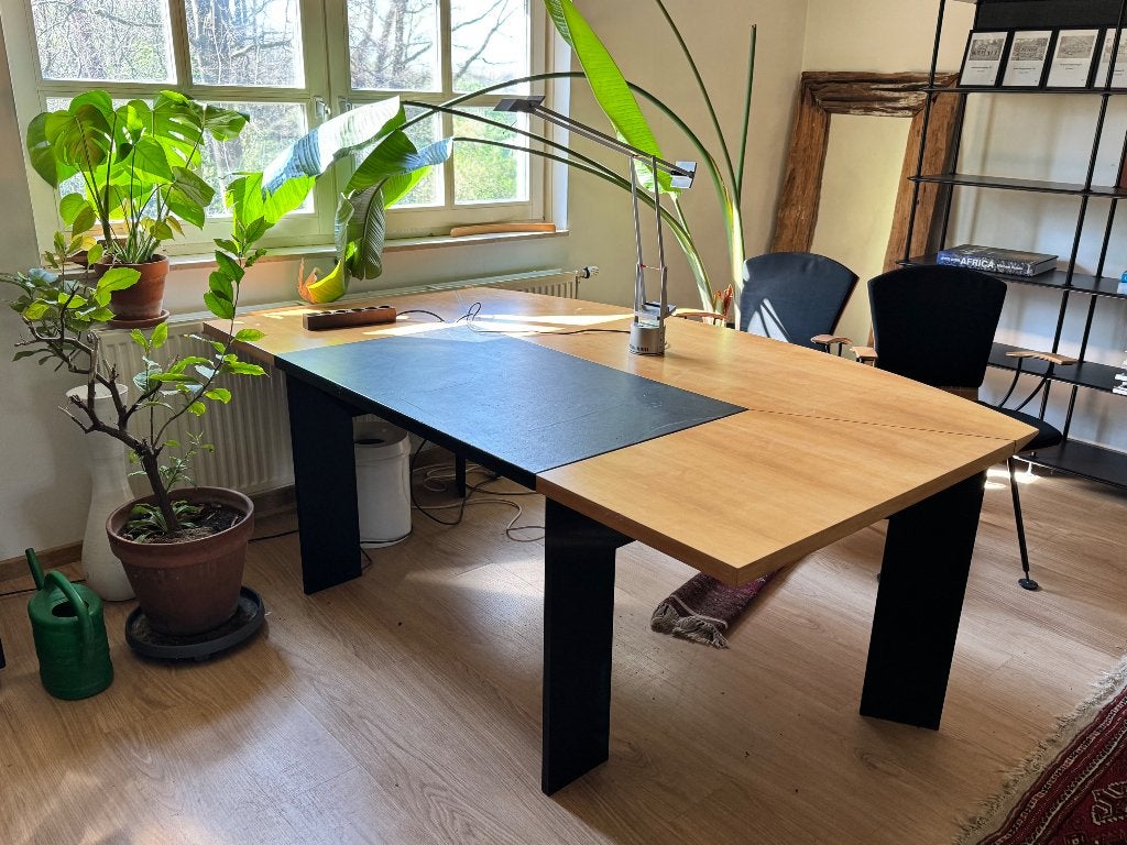 Groot bureau, Huis en Inrichting, Bureaus, Ophalen, Demontabel, Gebruikt, Hout