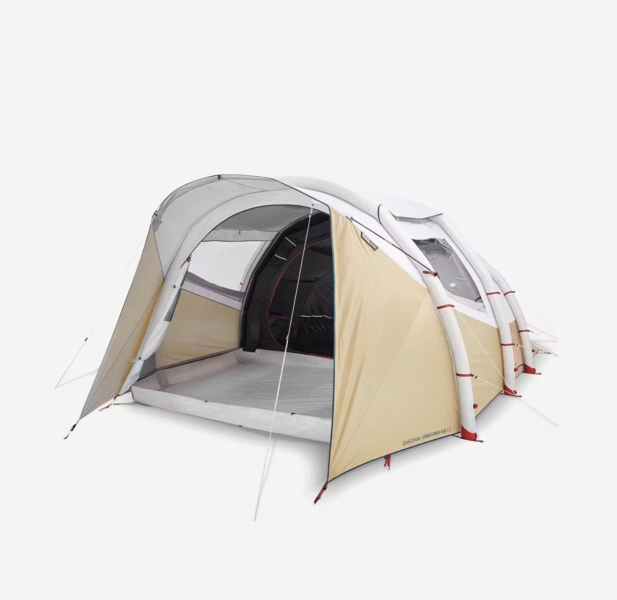 Quechua Air Seconds 5.2 Fresh & Black 5-persoons tent, Caravans en Kamperen, Tenten, Ophalen, Gebruikt, Tot en met 5