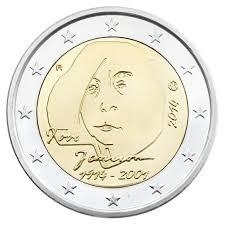 2 Euro Finland 2014 UNC - Tove Jansson, Verzenden, Finland, 2 euro, Losse munt