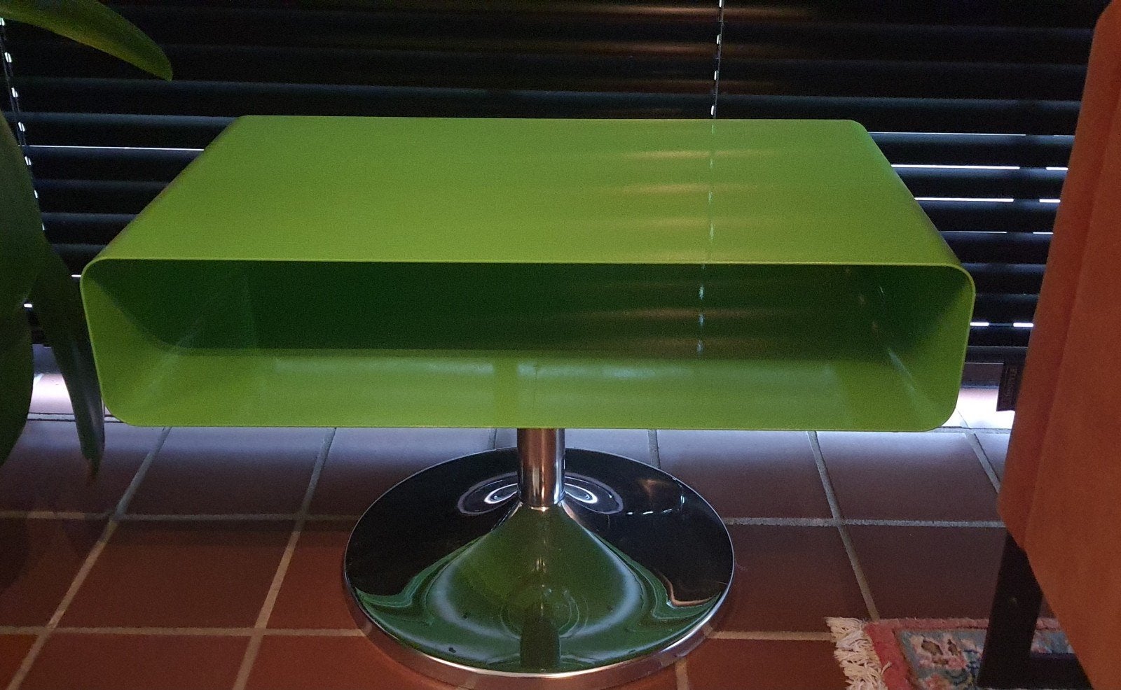 Space -age tv-meubel en salontafel groen, Ophalen