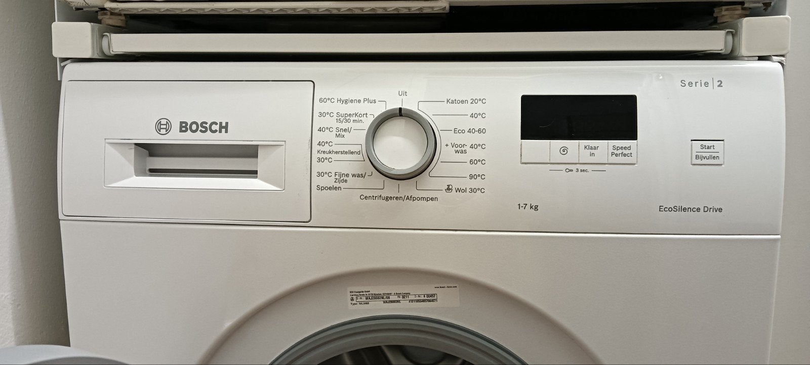 Bosch wasmachine