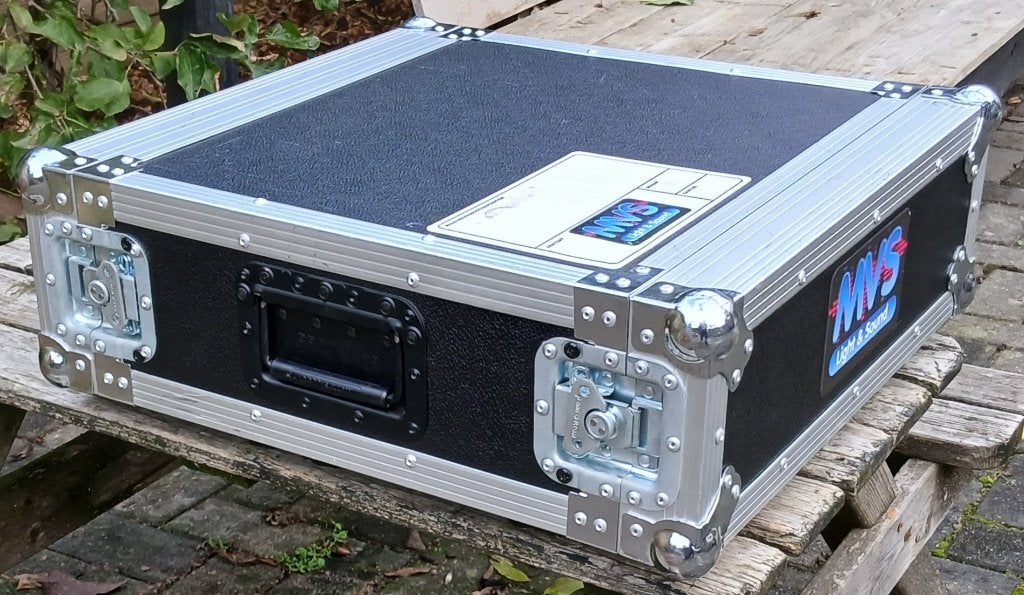 Flightcase 19 inch 3HE, dubbel deur (zwart), Zo goed als nieuw, Nb, Nb, Nb