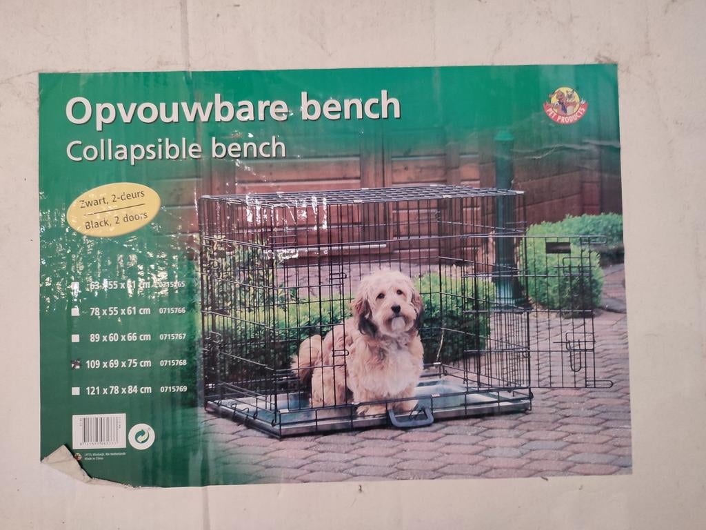 Grote hondenbench, Ophalen, Zo goed als nieuw