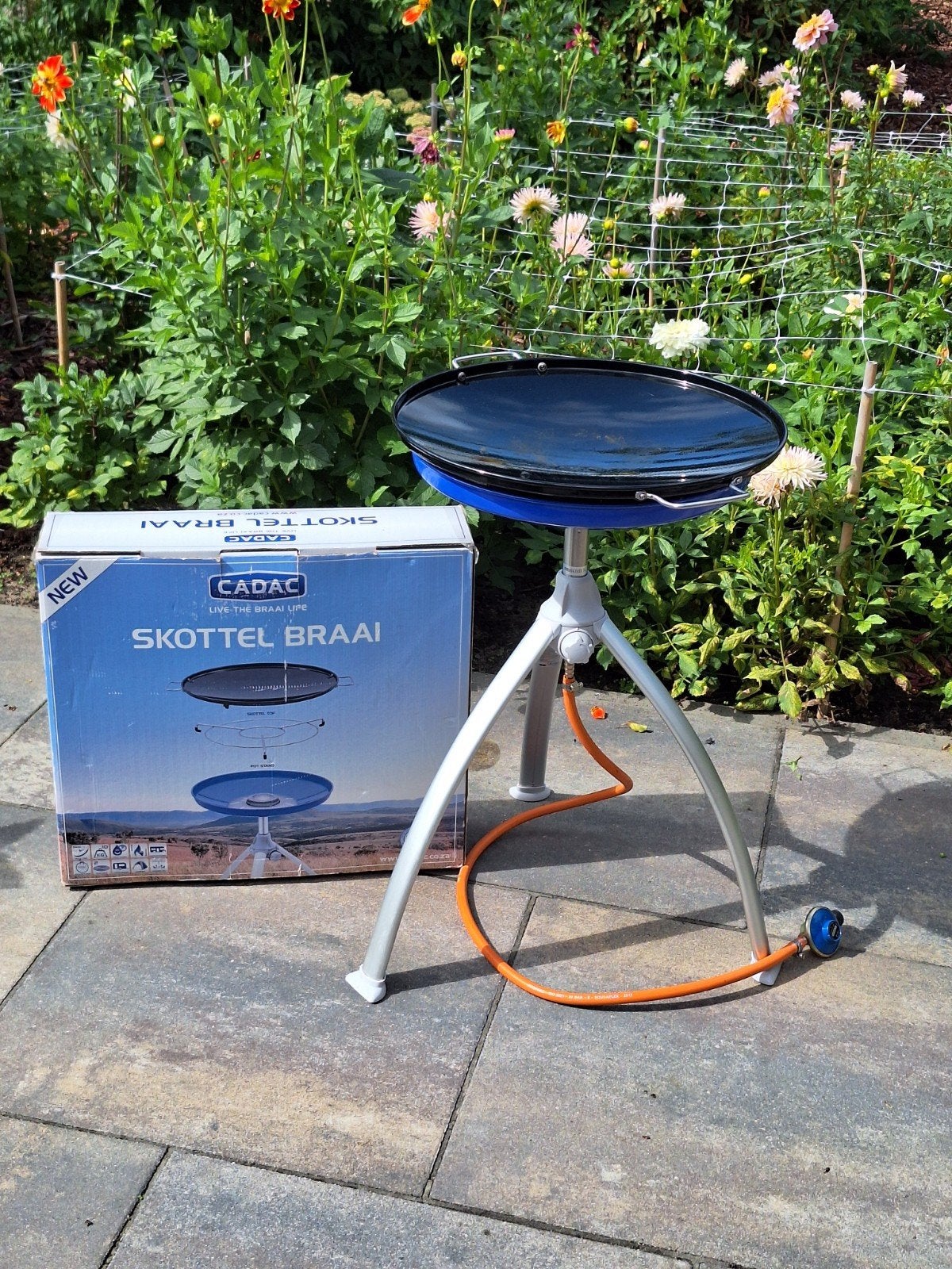 Cadac Skottelbraai met regenhoes en Paella pan, Ophalen, Zo goed als nieuw