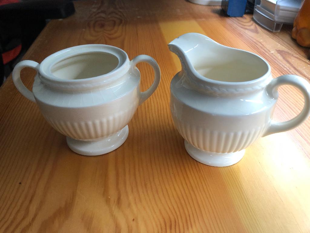 Vintage Wedgwood Edme Suiker & Melk Set, Gebruikt, Overige typen, Ophalen of Verzenden, Wedgwood