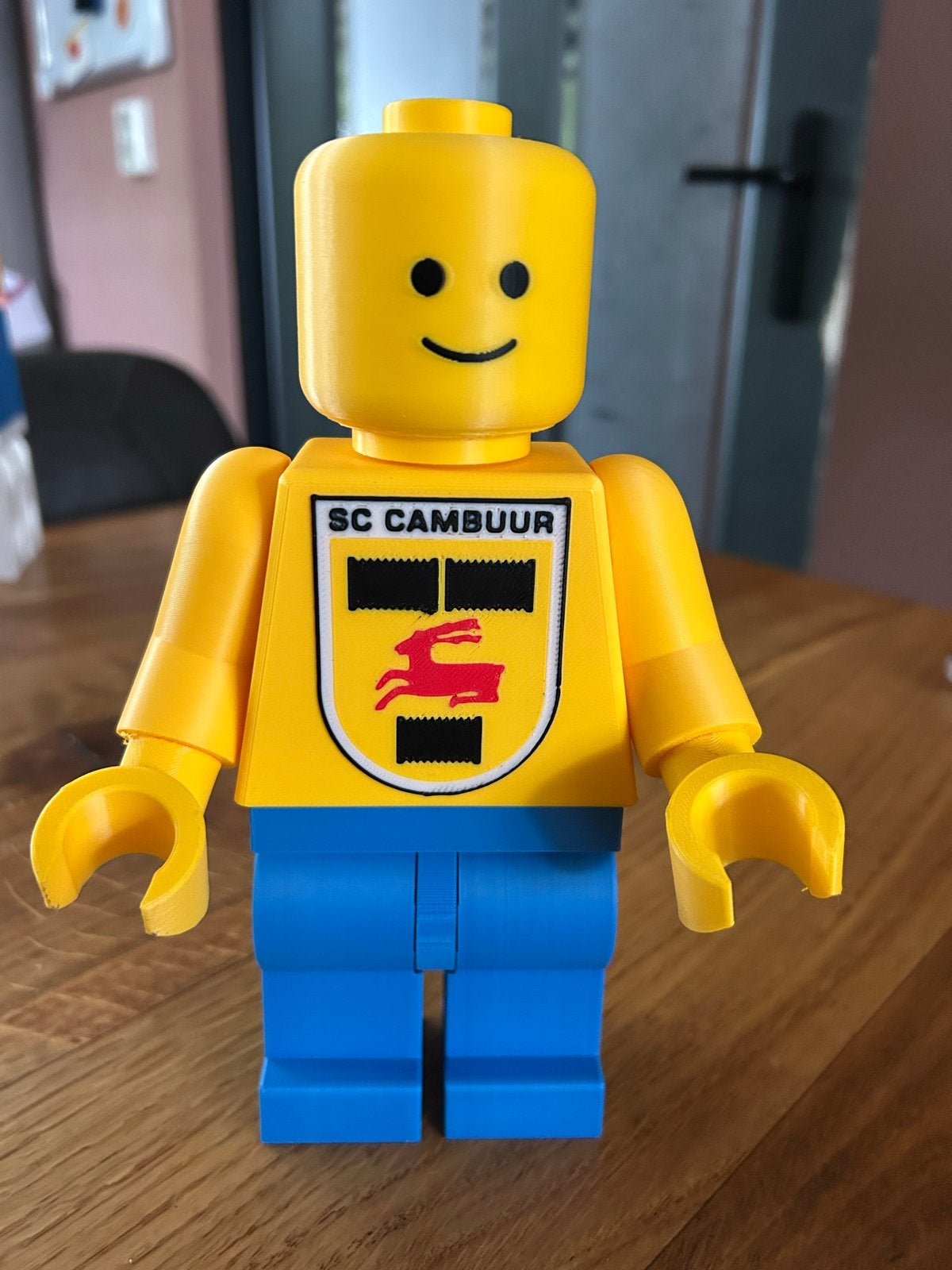 Lego poppetje SC Cambuur 3D geprint - 21 cm - Nieuw, Ophalen of Verzenden, Nieuw, Overige merken