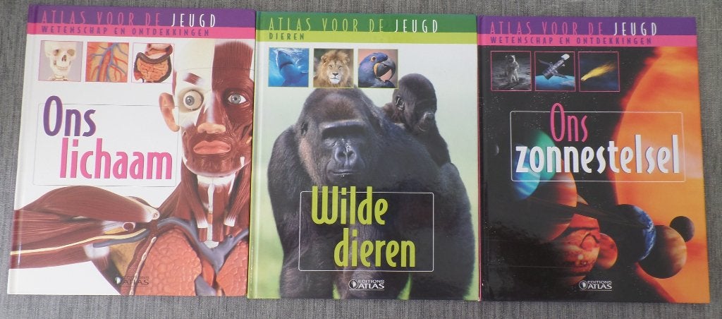 Atlas voor de Jeugd 3 delen, Boeken, Ophalen of Verzenden, Zo goed als nieuw, Edison Atlas, Non-fictie