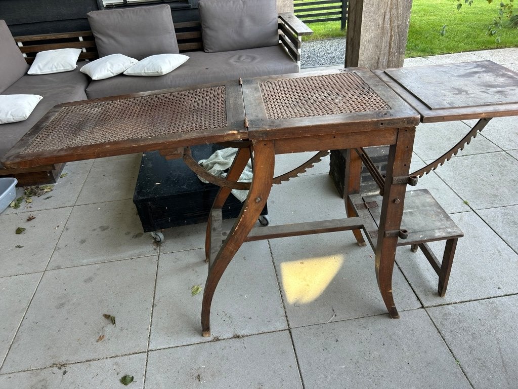 Antieke medische tafel/stoel C. Maquet, 1838-1887, Ophalen of Verzenden