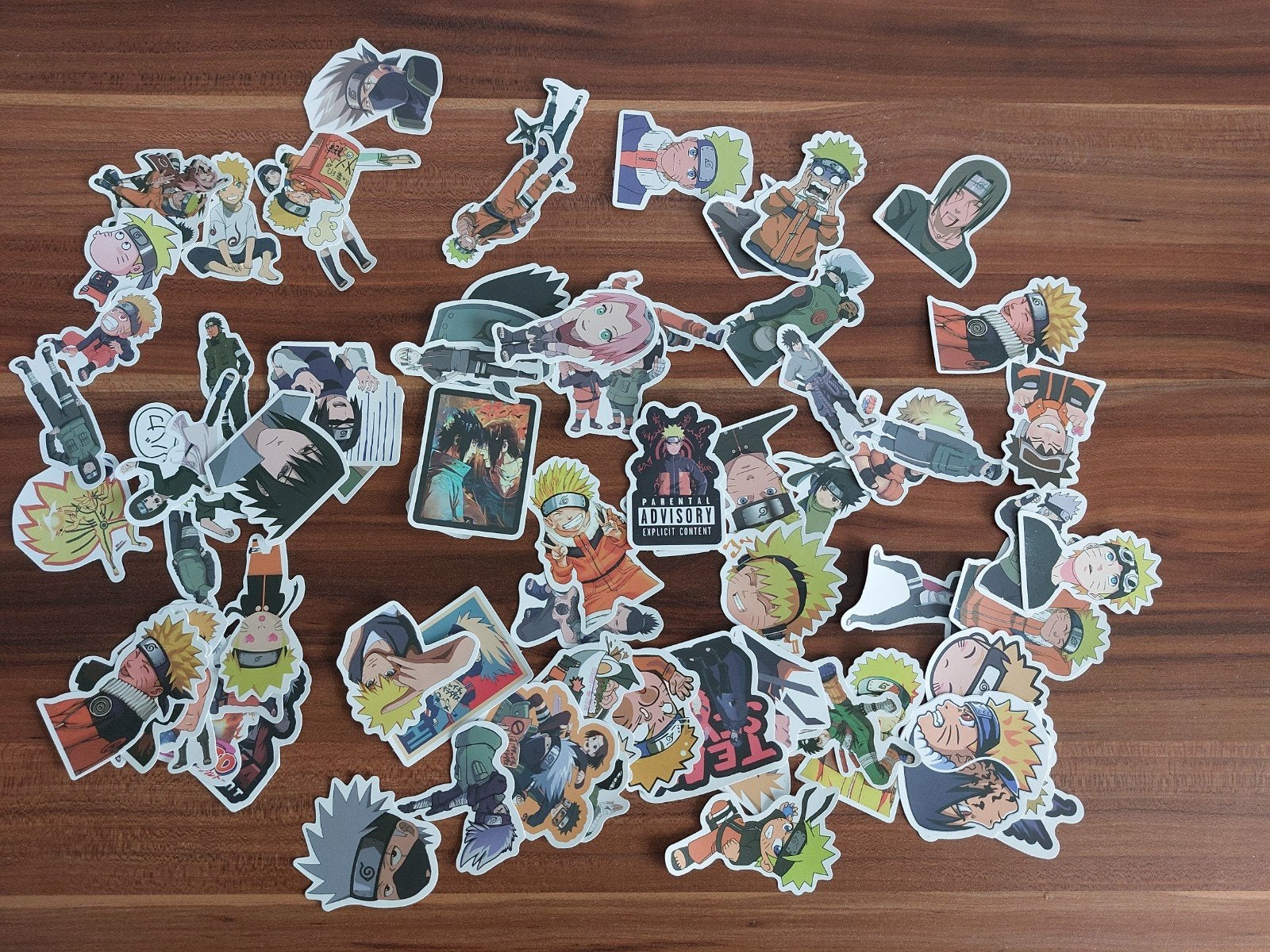 Naruto Anime Stickers Set 70st, Ophalen of Verzenden, Nieuw, Strip of Tekenfilm