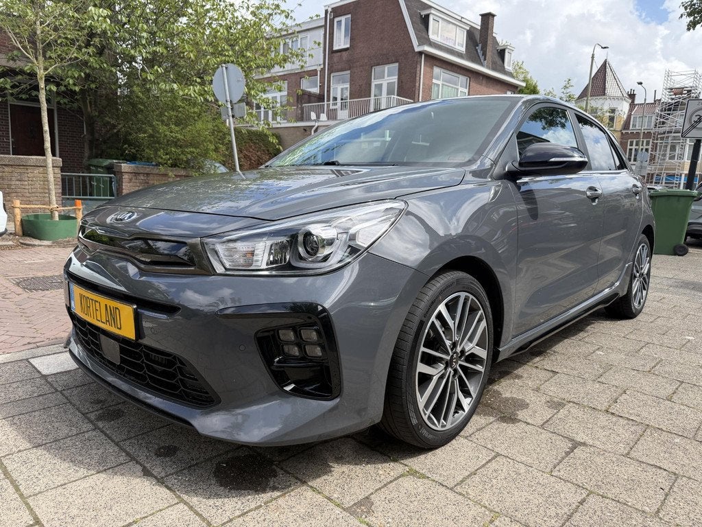Kia Rio 1.0 T-GDi MHEV GT-Line Open dak, 120 PK, Auto's, Kia, Voorwielaandrijving, Gebruikt, Met garantie (alle), Leder en Stof