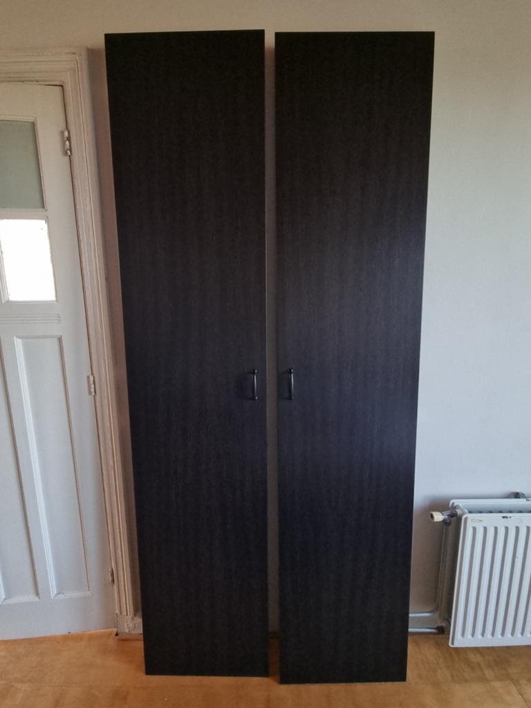IKEA Pax Forsand deuren zwart/bruin 50x229 cm, Ophalen, Minder dan 50 cm, Gebruikt, 200 cm of meer
