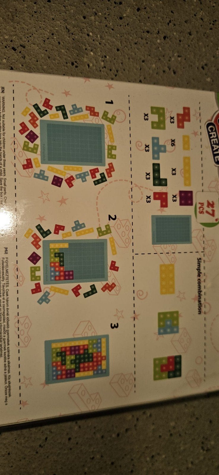 Clementoni Create & Play bouwset - 27 stuks, Ophalen of Verzenden, Nieuw, Overige merken