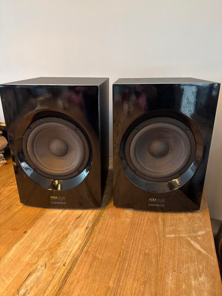 2x Reloop ADM-SUB actieve subwoofer, Overige merken, Gebruikt, Subwoofer, Ophalen of Verzenden