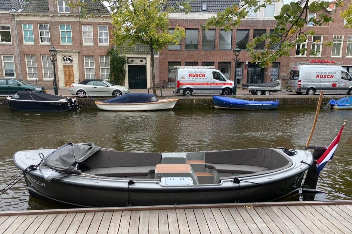 Sloep vol elektrisch 6,60 Stil Boat, Elektrisch, Polyester, Grachtenboot, Ophalen