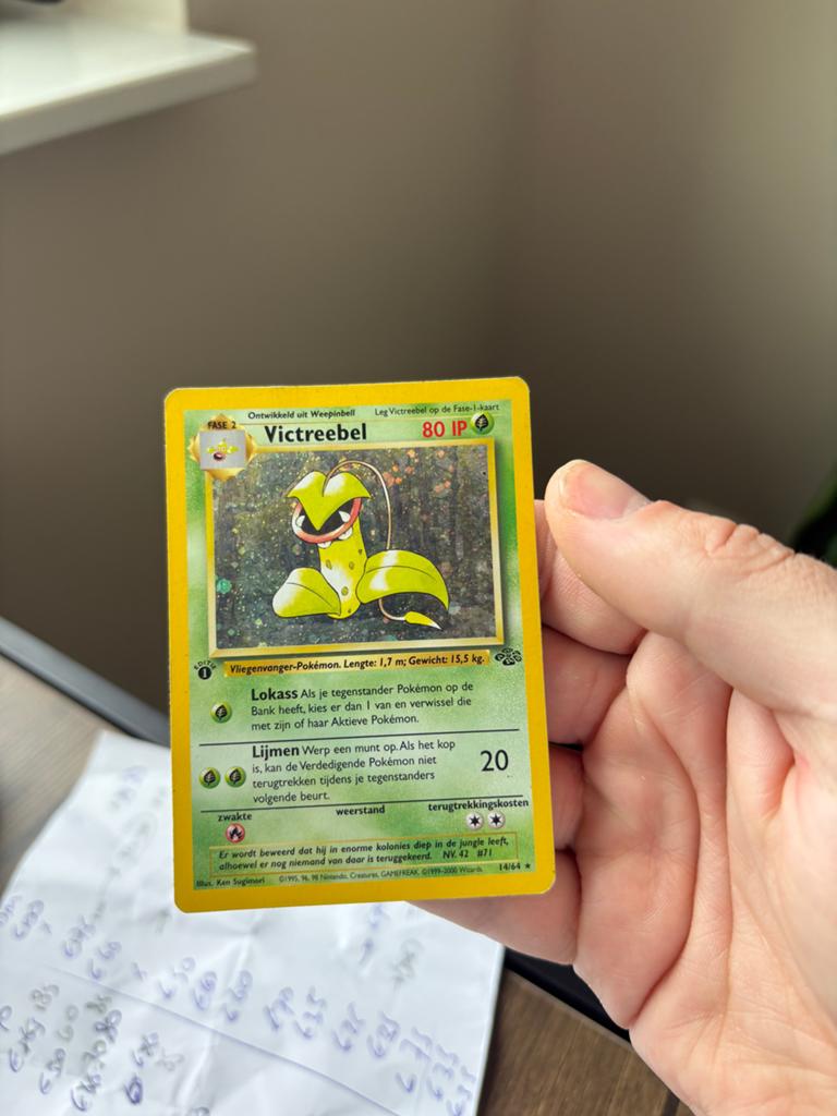Victreebel holo 1st ed Jungle (Nederlands), Ophalen, Gebruikt, Losse kaart, Foil