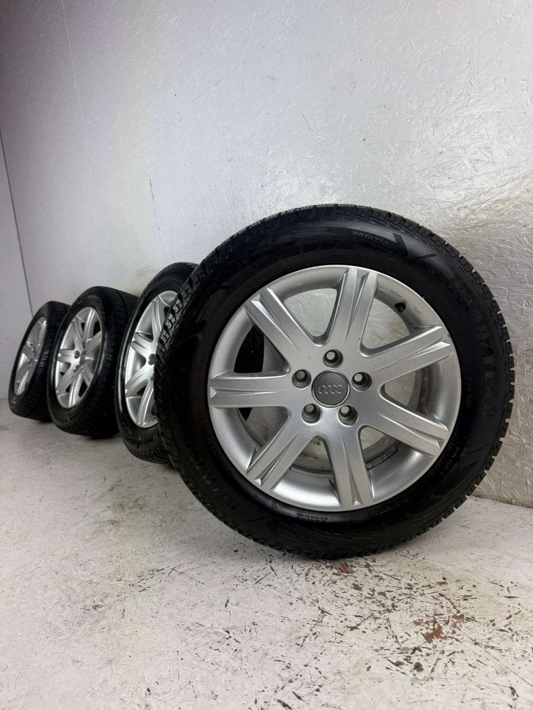 Originele Audi A4 A5 A6 TT A3 velgen 16" 5x112 winterset 9mm, Auto-onderdelen, Banden en Velgen, Niet ingevuld, Gebruikt, 16 inch