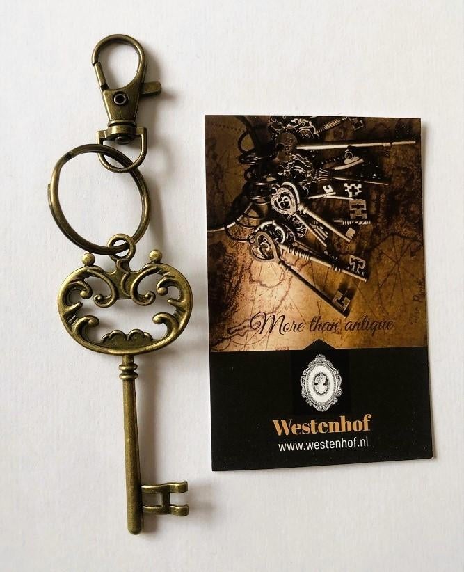 Antiek sleutelhanger barok metaal brons, Verzenden, Nieuw, Overige typen