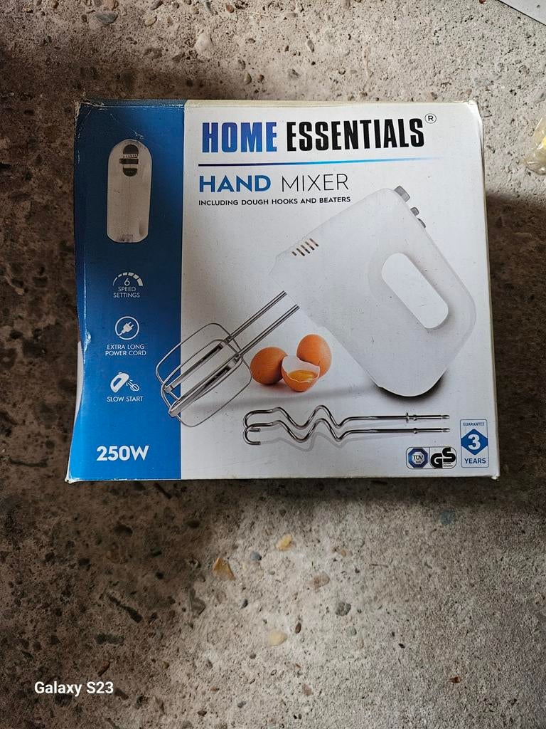 Nieuwe Home Essentials Handmixer - Ongebruikt in doos, Ophalen of Verzenden, Nieuw