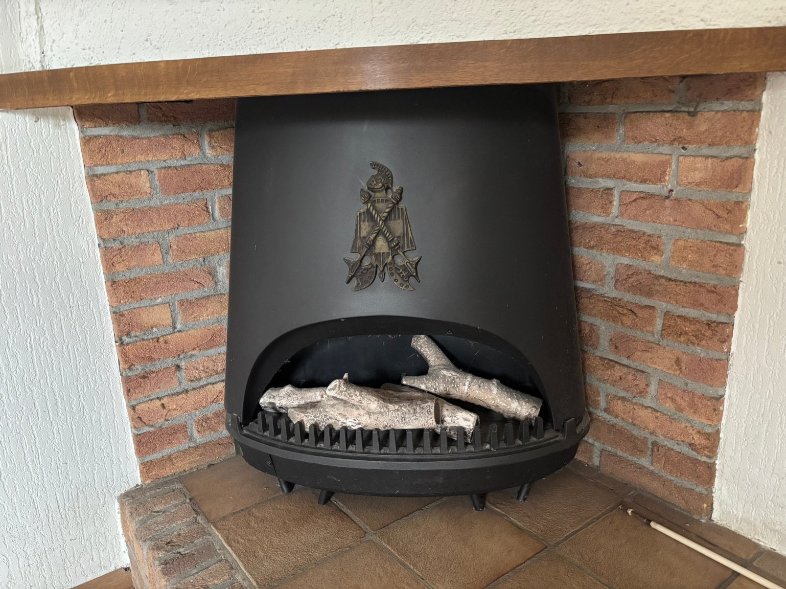 Gashaard, Ophalen, Gebruikt, Vrijstaande haard, Gashaard