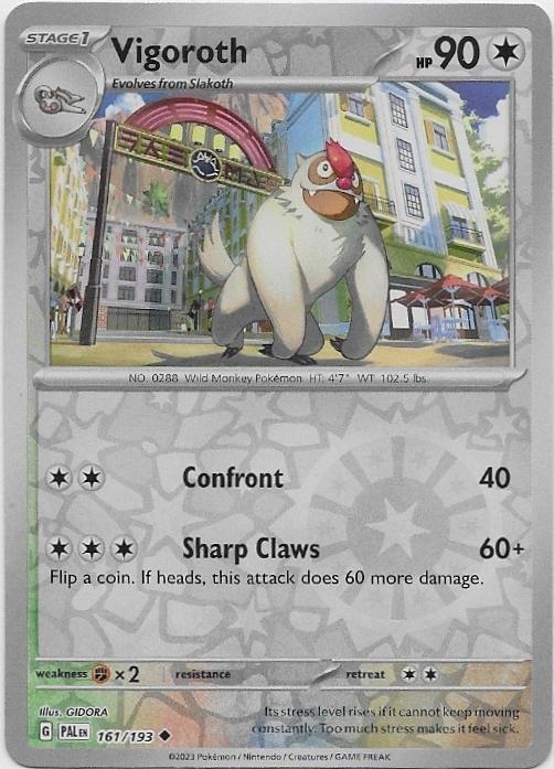 Paldea Evolved,  Vigoroth [reverse] 161/193, Verzenden, Nieuw, Losse kaart