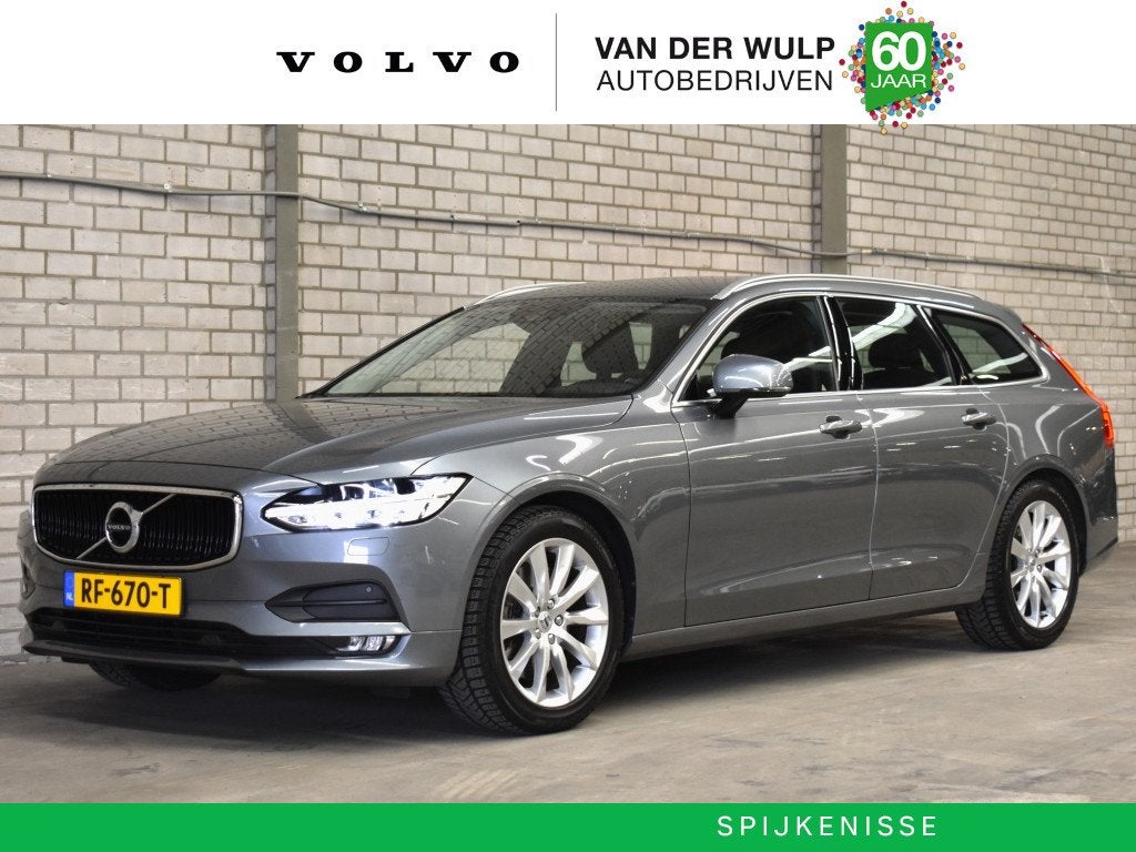 Volvo V90 T5 250pk Momentum | Leder | Trekhaak | BLIS | Adap, Automaat, 12 maanden, 15 km/l, 4 cilinders