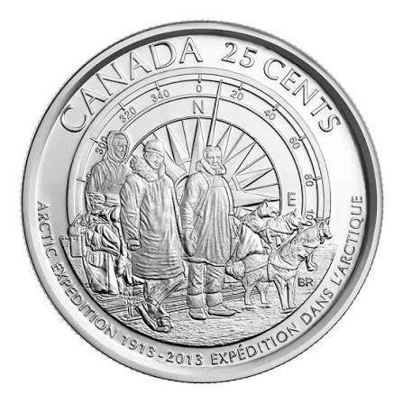 Canada - 25 cent 2013 - Arctic Expedition - Unc., Verzenden, Noord-Amerika, Losse munt
