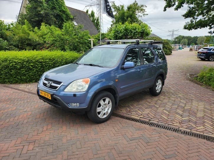 Honda CR-V 2.0 I AUT 2002 Blauw, Automaat, 1998 cc, 1458 kg, Zwart