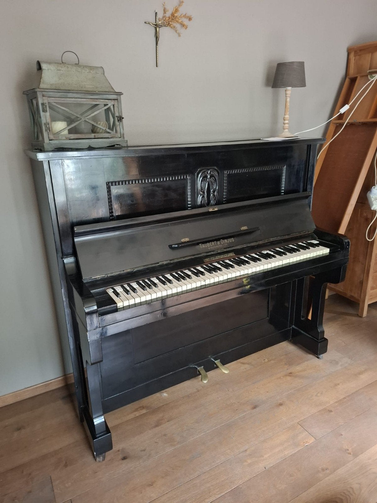 Zwart piano Taubert & Dinous, Ophalen, Gebruikt, Zwart, Piano