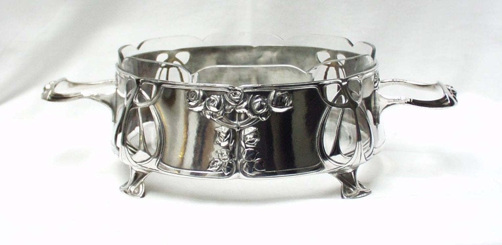 Art Nouveau Fruitschaal., Antiek en Kunst, Ophalen of Verzenden