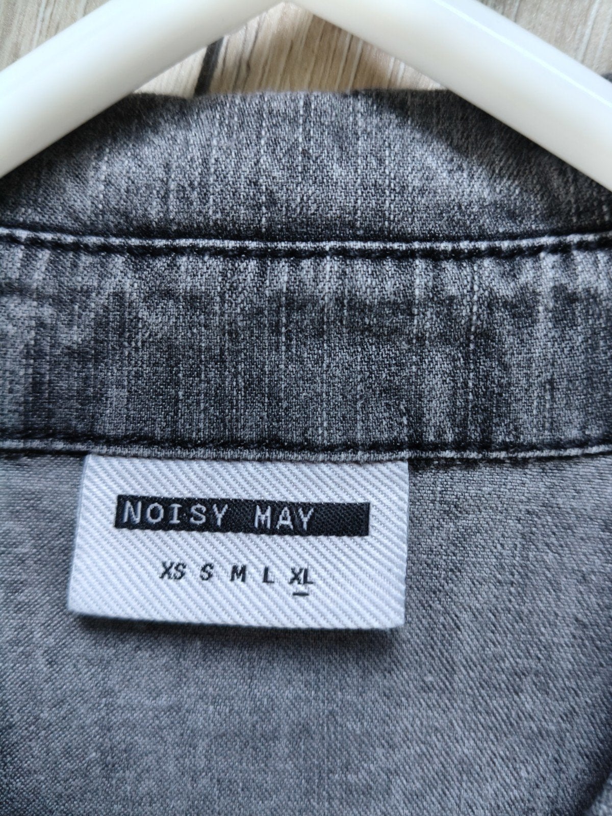 Nieuwe Grijze Spijkerblouse - Noisy May, Maat 38/40 (M), Nieuw, Ophalen of Verzenden, Grijs