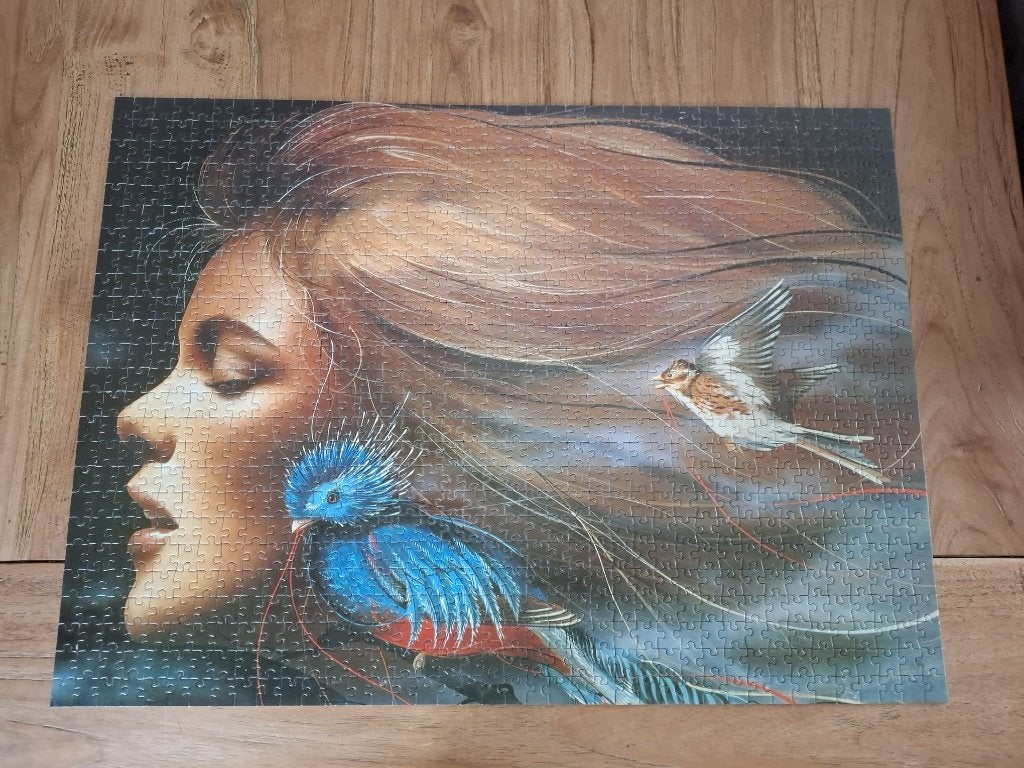Puzzel Nostalgie Verlangen 1000 stukjes Schmidt puzzel, Ophalen of Verzenden, 500 t/m 1500 stukjes, Zo goed als nieuw, Legpuzzel