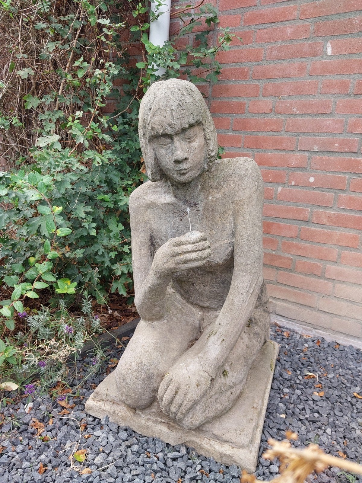 oud beeld. uniek stuk, Tuin en Terras, Tuinbeelden, Ophalen of Verzenden