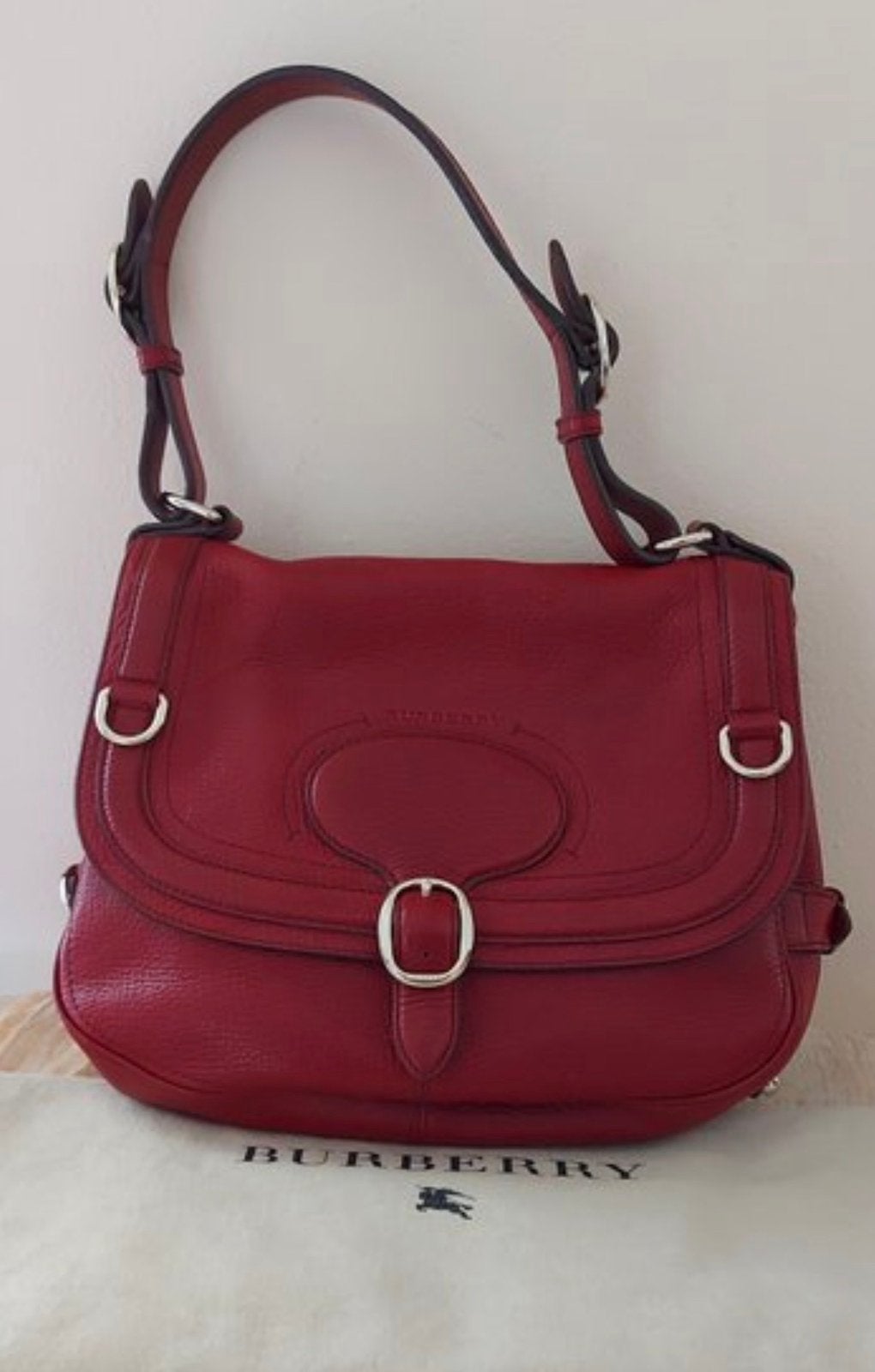 Prachtige Burberry tas origineel, Ophalen of Verzenden, Zo goed als nieuw, Rood, Handtas