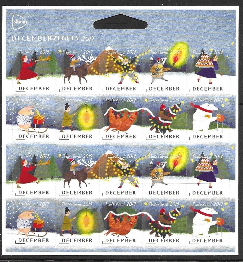 100 decemberzegels tarief (mix) , postfris, Ophalen of Verzenden, Postfris
