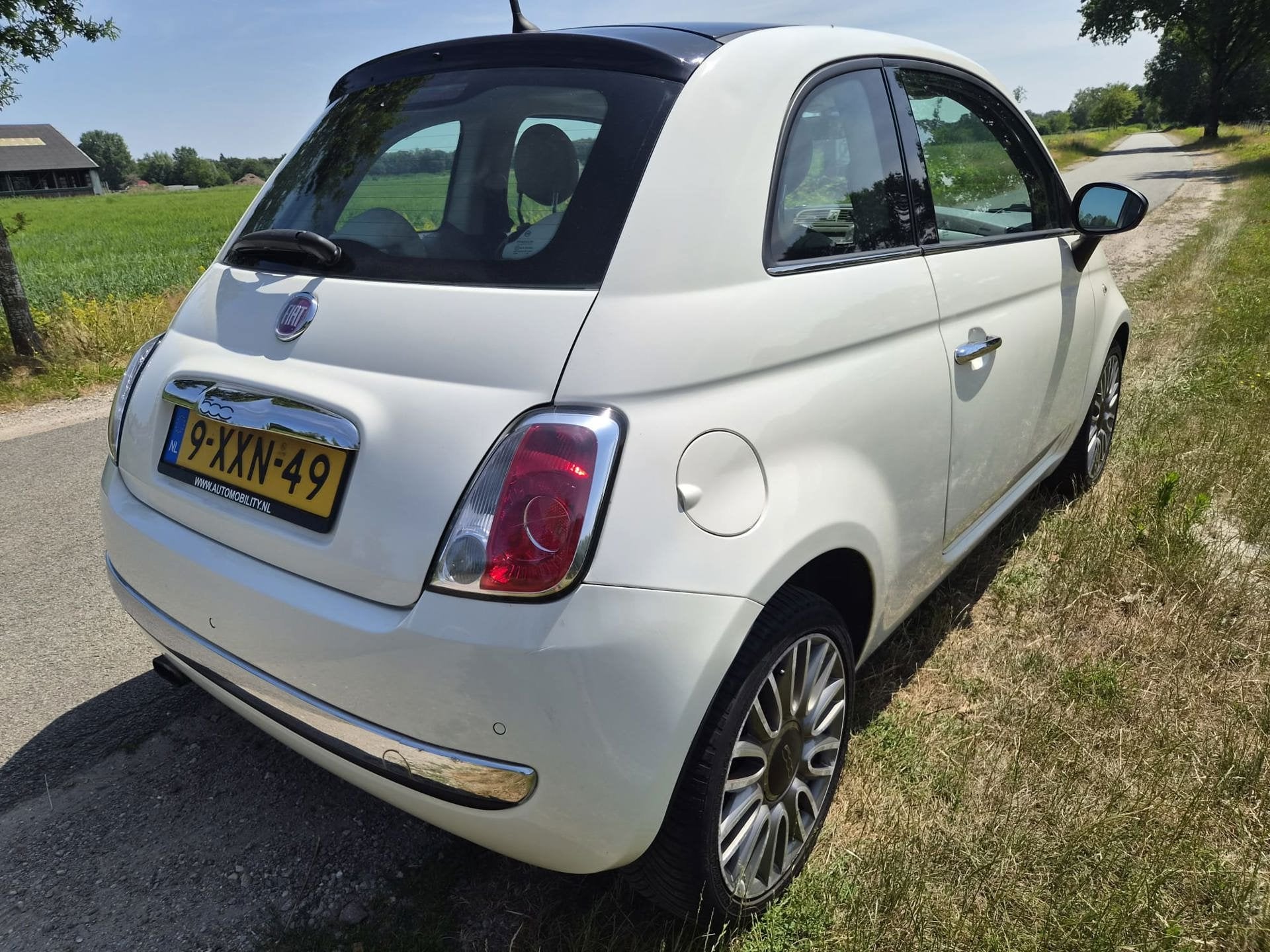 Fiat 500 0.9 TwinAir Turbo Cult schuifdak, lederen bekleding, Auto's, Fiat, Parkeersensor, Gebruikt, Bedrijf, Handgeschakeld