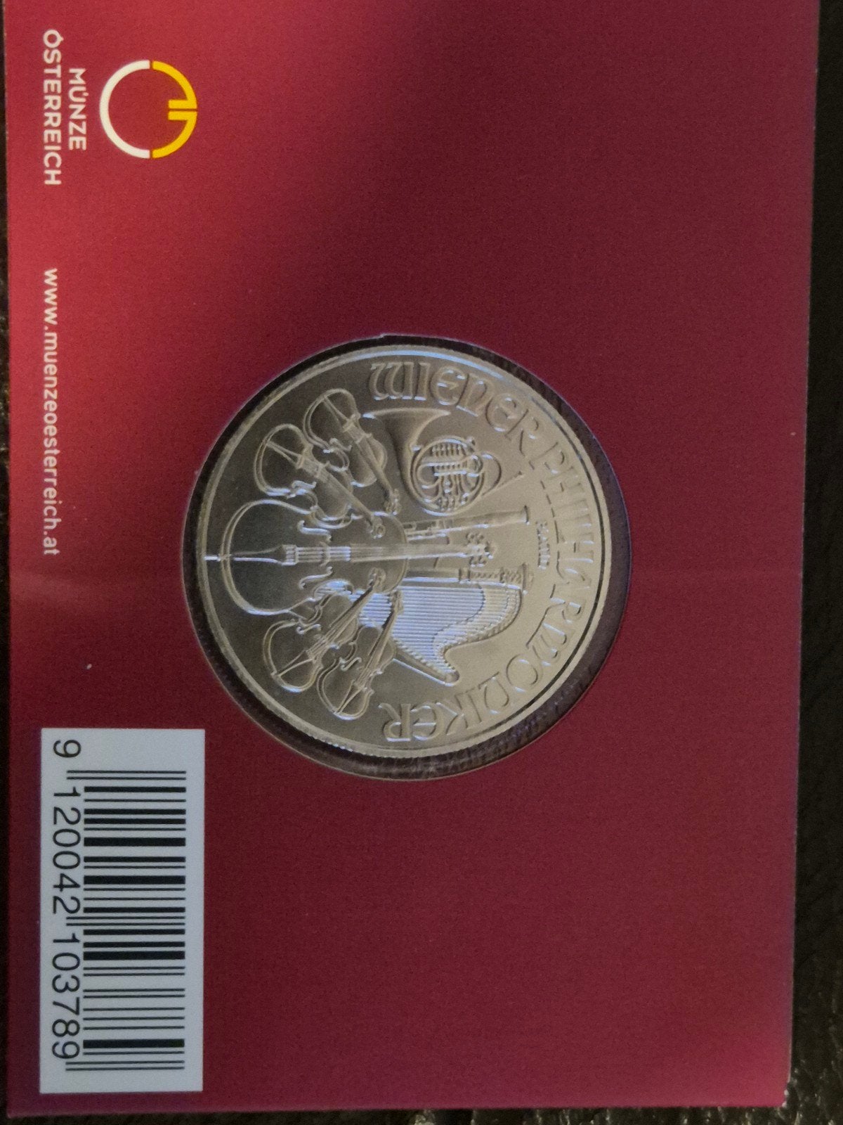 Wiener Philharmoniker 1 oz Platina 2022, Ophalen of Verzenden, Overige landen, Losse munt