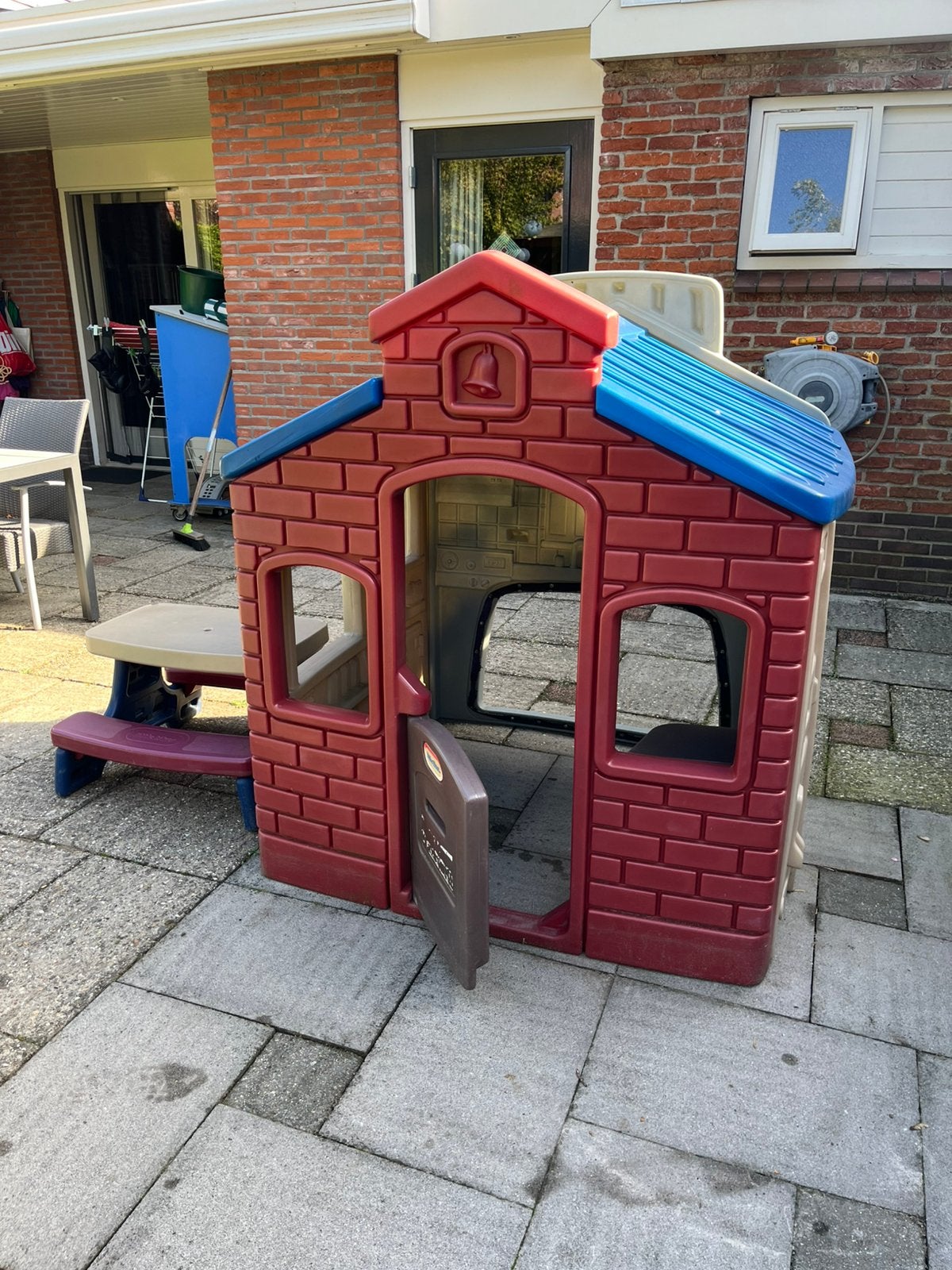 Little tikes speelhuis met picknick tafel, Ophalen, Gebruikt, Kunststof
