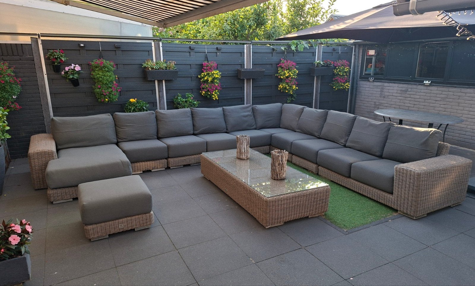 XXL loungeset/tuinset 4SO Kingston nwprijs ruim €11.000,-, Ophalen, Meer dan 8 zitplaatsen, Zo goed als nieuw, Loungeset