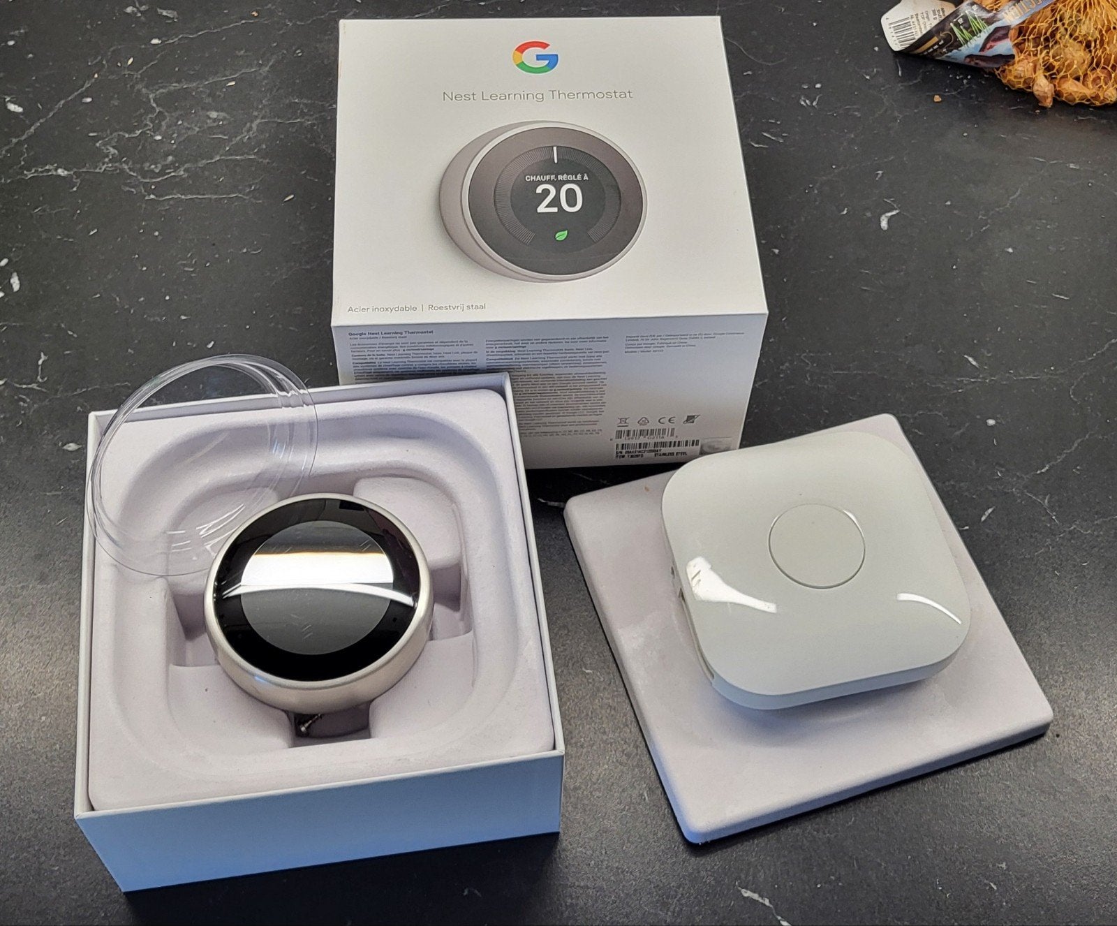 Google Nest Learning Thermostaat en heat link, Ophalen of Verzenden, Slimme thermostaat, Zo goed als nieuw