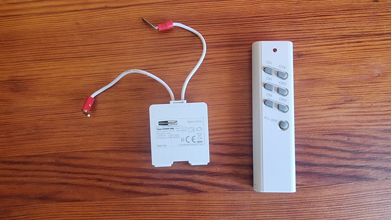 KlikAanKlikUit AWMR-300 Inbouw Module + Afstandsbediening, Wit, Overige merken, Kunststof, Ophalen of Verzenden